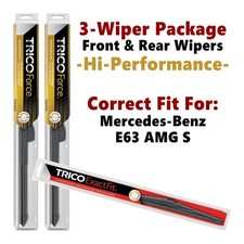 Wipers 3-pk Hi-Performance fits 2014+ Mercedes-Benz E63 AMG S 25240x2/12j