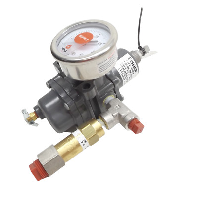Fisher 67CFR-225 Pressure Regulator + Rego PRV9432FP50 Relief Assy