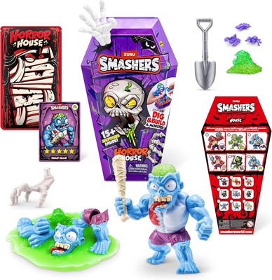 Smashers Horror House Head Scar Interactive Collectable Toy 15+ Surprises Inside