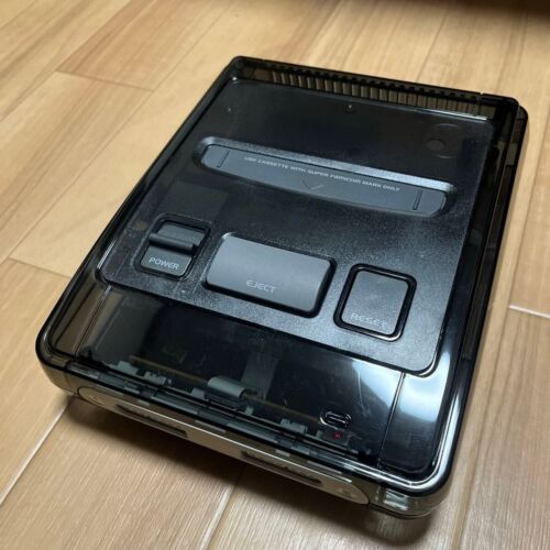 Konsola Nintendo Super Famicom SHVC-001 czarna przezroczysta przetestowana Japonia - Zdjęcie 1 z 5