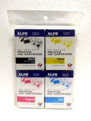 Lot of (4) ALPS INK -CMYK - OEM #106058-00 For Alps MD Series Printers
