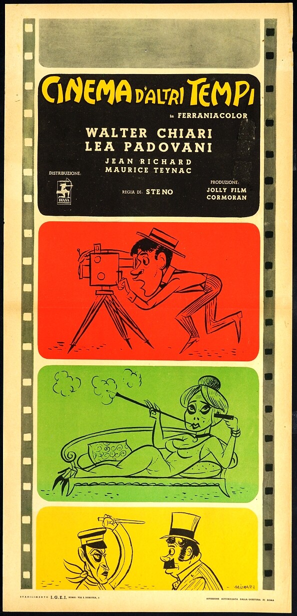 Locandina originale film Cinema d'altri tempi (1953) - Regia di Steno