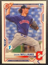 Gavin Williams 2021 Bowman Draft 1st Edition RC Rookie Prospect Base GUARDIANS 1