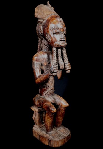 Art Africain Afrique - Magnifique Statue Asie Usu Baoulé Baule Akan - 44,5 Cms - Photo 1 sur 15