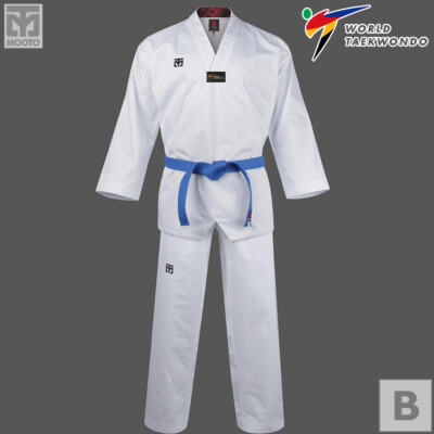 MOOTO BS4.5/BS5 Uniform/TaeKwonDo TKD  WT Dobok/BS4.5 White-Neck Beginner Dobok