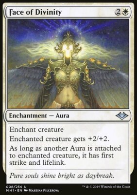 Magic the Gathering MTG Face of Divinity (8) Modern Horizons   LP