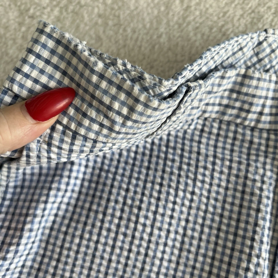 Pantalones Cortos Southern Tide Para Mujer Talla 28 Clásicos Azul Claro Rayas Desteñidos Informales Foto 3 de 4