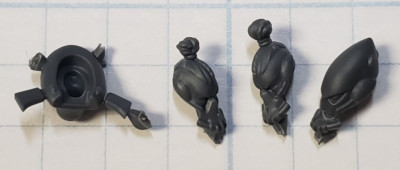 Warhammer 40K Aeldari Bits Warp Spiders Aspect Warrior Helmet & Bare Head #68