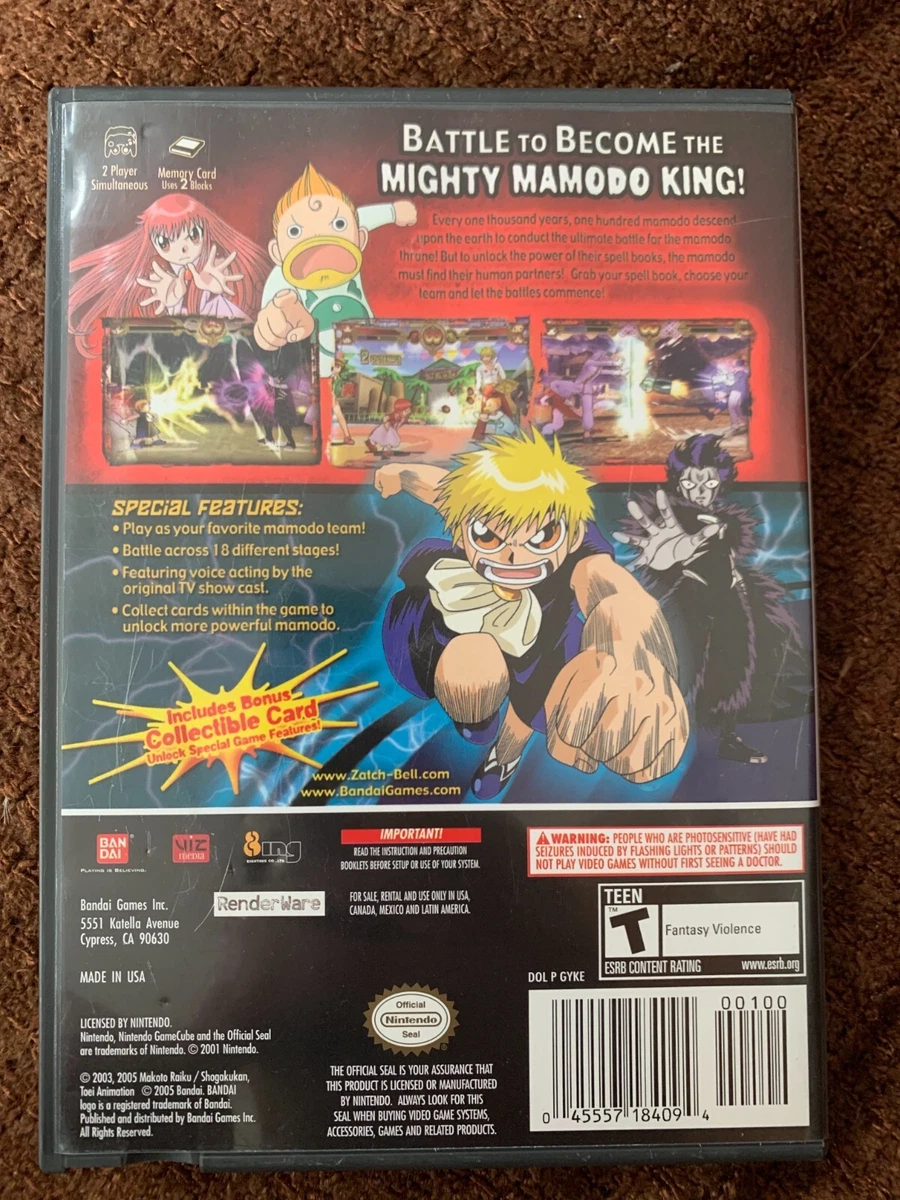 Zatch Bell Mamodo Battles Prices Gamecube