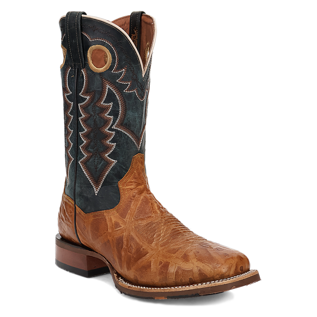 Dan Post Mens Craven Tan and Blue Leather Boot-DP5016