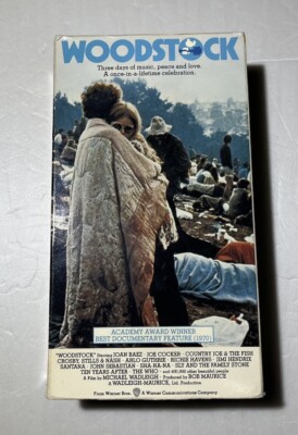 Woodstock, 1969 (VHS 1987) Joe Cocker, Jimi Hendrix, The Who, Crosby Stills Nash