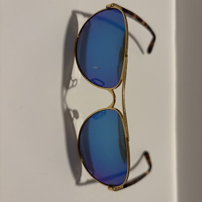 OAKLEY Feedback Gold Sapphire Iridium PLZ OO4079-17 59-13-135 Sunglasses S