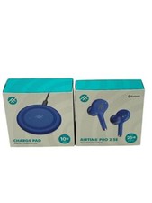 iFrogz Airtime Pro 2 SE Truly Wireless Earbuds w/ Charging Pad Blue