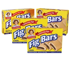 Little Debbie Fig Bars, 4 Boxes, 32 Wrapped Chewy Cookies with Real Fig Filling