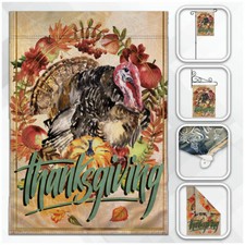 Thanksgiving Turkey Garden Flag 12x18in Seasonal Garden Flag Fall Autumn