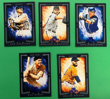 LOT (5) 2015 PANINI DIAMOND KINGS BASEBALL BLUE FRAMED PARALLEL CARDS /99 DICKEY