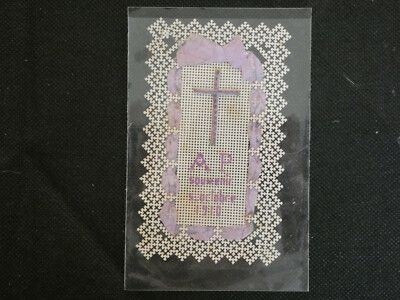 pious image, plastic embroidered with ribbon October 5, 1910