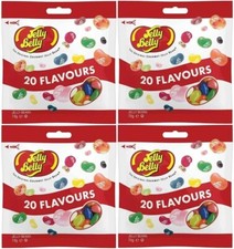 4x Jelly Belly 20 Assorted Flavour Mix Jelly Beans 70g Bag