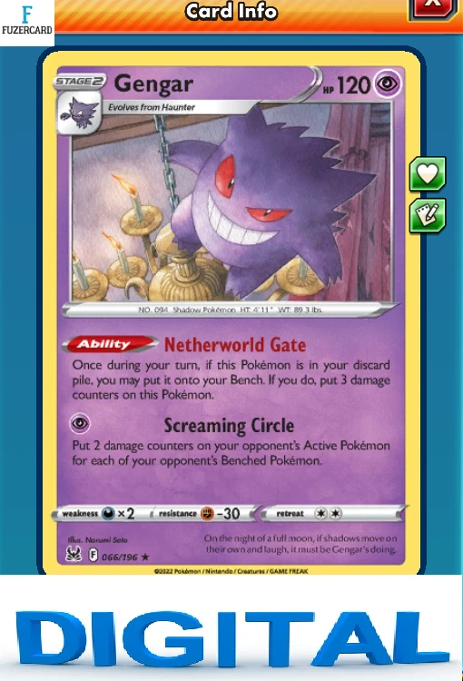 Shop Pokemon Card Gengar online