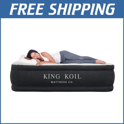Premium California King Air Mattress with Fast Built-in Pump   Waterproof Com...