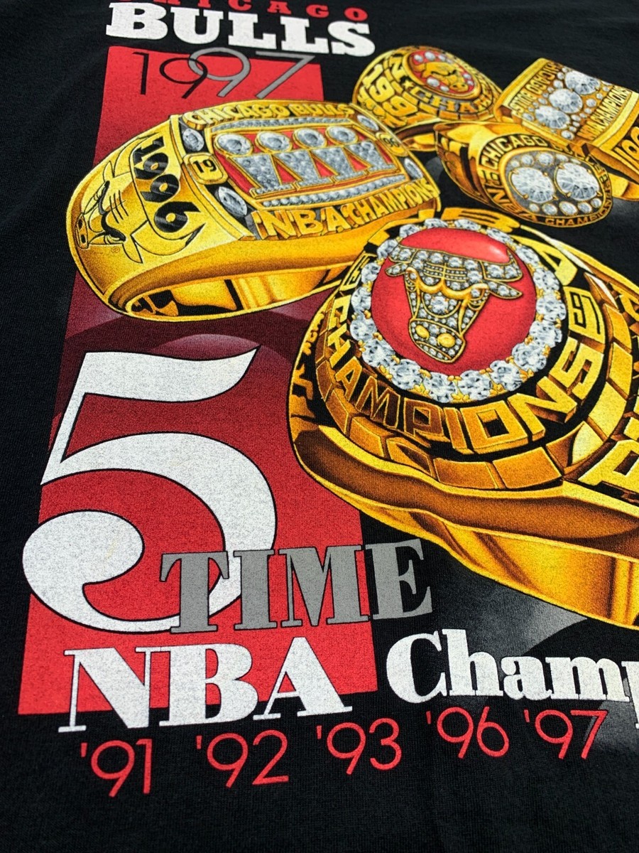 Vintage Pro Players 1997 Chicago Bulls 5 Time NBA Champions Rings 