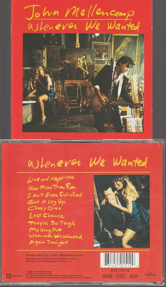 John Mellencamp Whenever We Wanted Cd - Photo 1/1