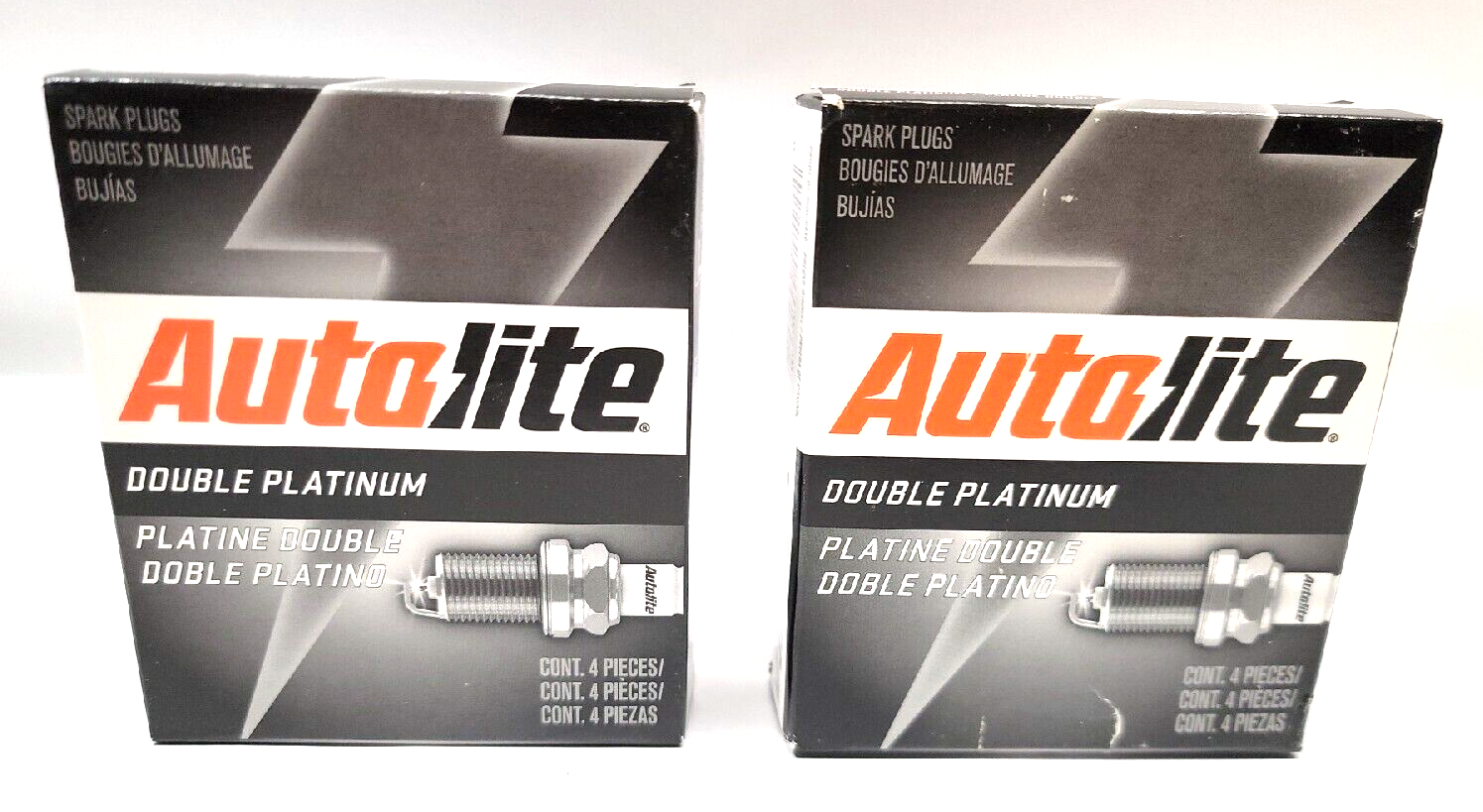 Lot of 2 Pack of 4 each,Total 8 Autolite APP5224 Spark Plugs Double