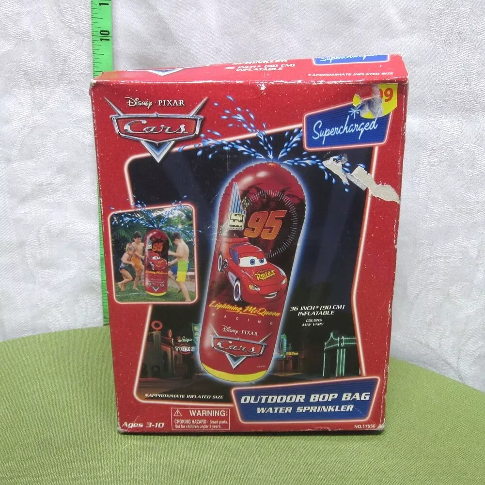 CARS Bop Bag outdoor toy Lightning McQueen inflatable water sprinkler Disney