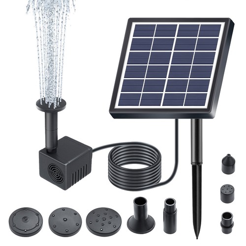 Solar Springbrunnen Fontäne Solarpumpe Garten-Brunnen Teichpumpe Wasserspie K1B0