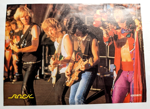 DEF LEPPARD / STEVE CLARK / REVISTA AEROSMITH RECORTE DE PÓSTER PINUP PÁGINA COMPLETA - Imagen 2 de 6