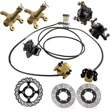 Front 4 Stud Wheel Hub Steering Knuckle Brake Caliper Rotor Go Kart Quad ATV