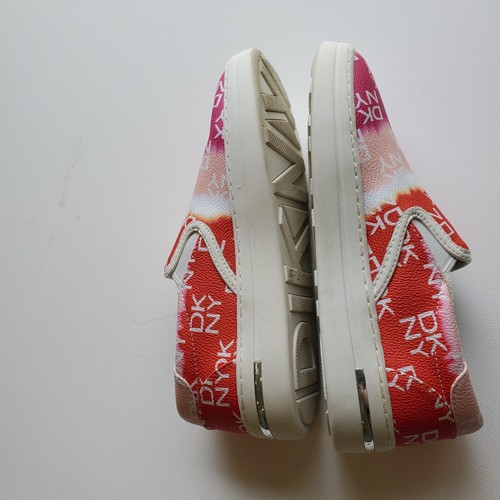 DKNY Case Slip On Sneaker Red/Jun Fch Women Size 7 K1123404 - Picture 3 of 9