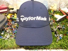 Taylormade Navy Tour Cage Fitted Golf Hat w/SIM TP5 logo stretch fit M/L