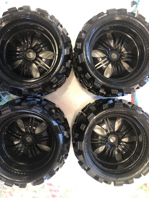 RARE Pro-line 3.8 Big Joe 1103-13 All Terrain Tires Tech 5 Wheels 40 Series 17mm for sale online