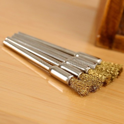 5pc D5MM Brass Wire Wheels Wheel Rotary Accessories for Die Grinder