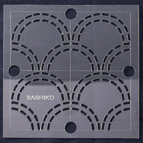 Sew Easy 4” Sashiko Template – Seigaiha (Waves) Quilting & Patchwork Rule - Picture 2 of 6