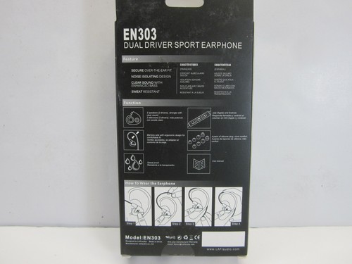 LAFI Audio EN303 Dual Driver Sport Earphone Noise Isolating (Brand New Sealed) - 第 2/7 張圖片