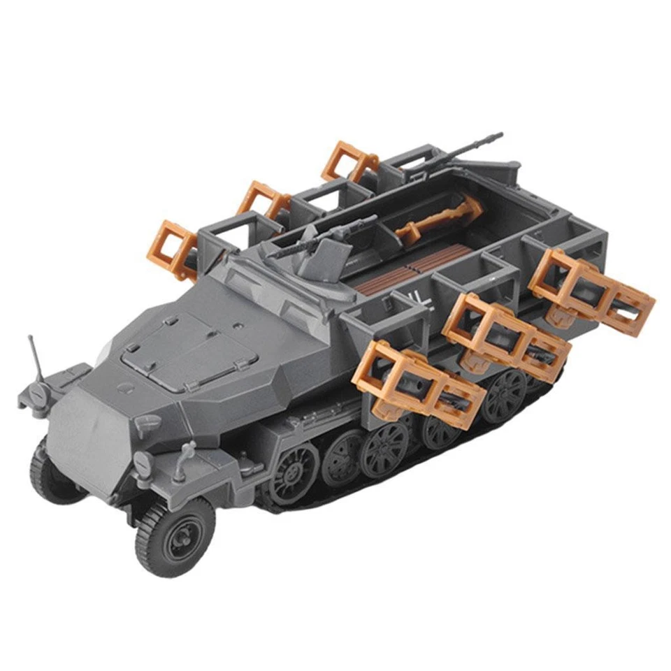 1/72 Tedesco SdKfz 251 Kit Modello di Carro Armato di Plastica Veicolo - Immagine 2 di 4