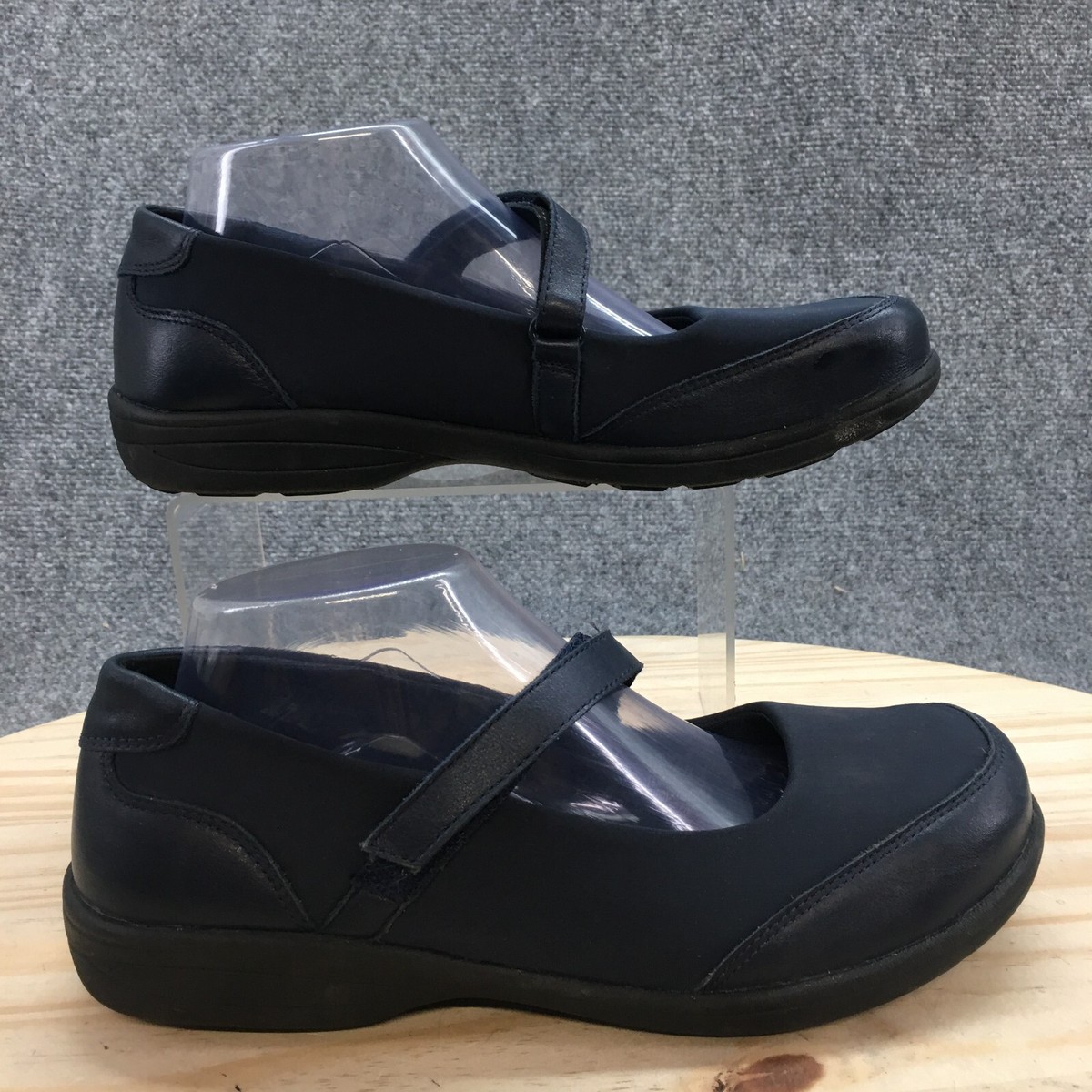 Footworks Shoes Womens 8 M Cape Mary Jane Blue Hook & Loop Comfort 