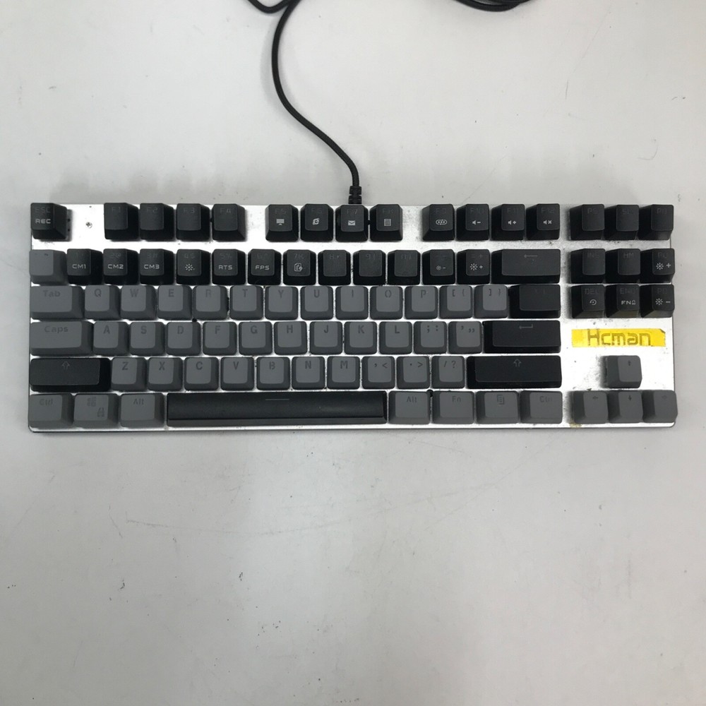 Hcman Mechanical Gaming Keyboard Blue Switches 9 LED Backlit *Please Read*