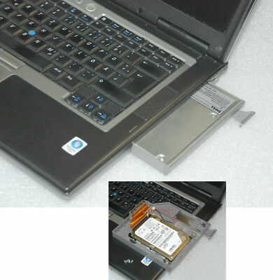ZWEITE 80GB HARDDISC MIT WECHSEL CADDY DELL INSPIRON 8500 8600 9100 8T687-A00 