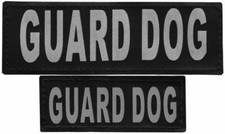 GUARD DOG Patch Reflective Extra Label Tag for Dog Harness Service