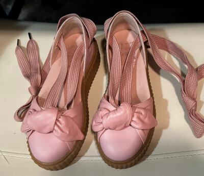 Puma Fenty platform shoes with bow sz 7.5m