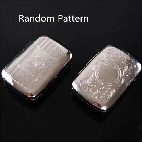 Tobacco Rolling Storage Container Box Metal Automatic Cigarette Smoking Case - Picture 3 of 12