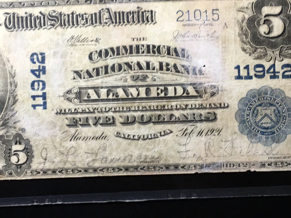 National Bank Note Alameda California PMG Graded Net10 Vgood - Image 4 of 4