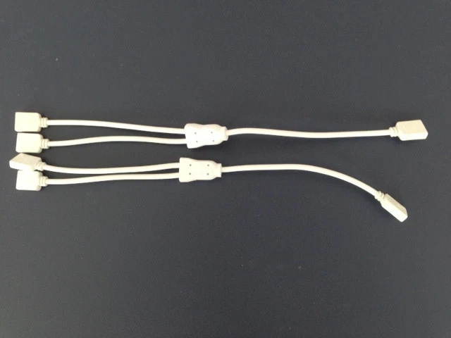 2 pcs RGB Led Strip 1 to 2 Port Y Splitter Female Connector Adapter + 6 pc 4 pin - Image 2 of 4