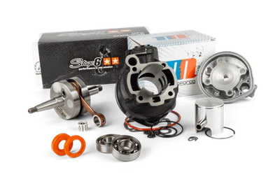 Pacchetto motore Motoforce Racing cilindro + albero motore 80cc ghisa grigia AM6