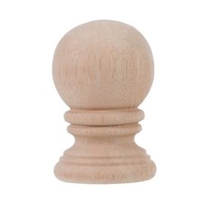 European Solid Wood Decoration Decorative Finials Curtain Rod Bed Post