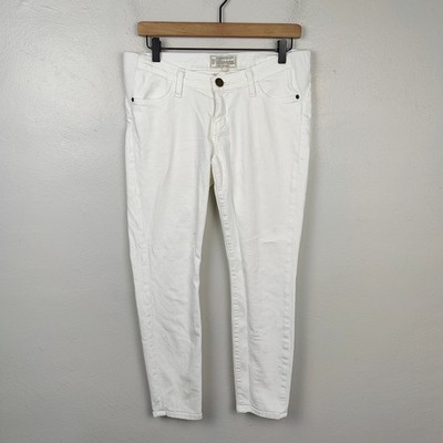 Hatch x Current Elliott Maternity Stiletto Jeans Womens 29 White Wash Stretch