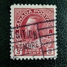 Canada  King George V Canadian Issue 1911-1925 fine used 3c stamp #230
